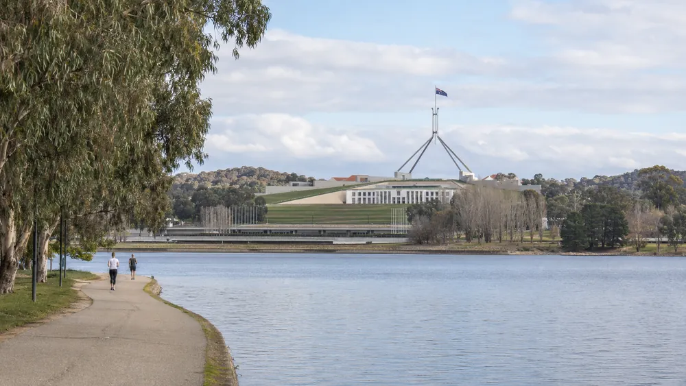 Pilates and yoga studios in Canberra, ACT : Lake Burley Griffin and Parliament House